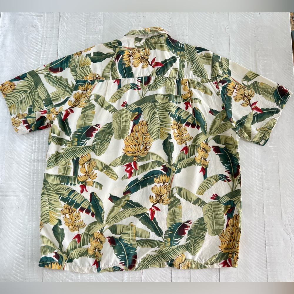 Vintage Paradise Found Men’s Hawaiian Tropical Print Men's Shirt Rayon Sz Large - Picture 2 of 10